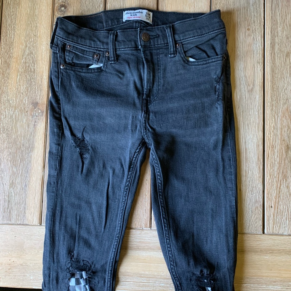 Boys Abercrombie black jeans